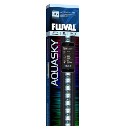 Fluval Aquasky LED Aquarium Light 18W, 24"-36"