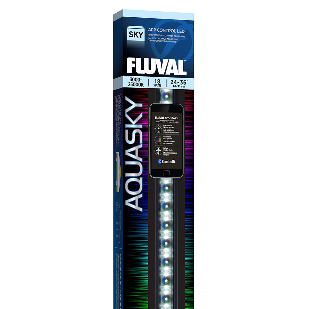 Fluval Aquasky LED Aquarium Light 18W, 24"-36"