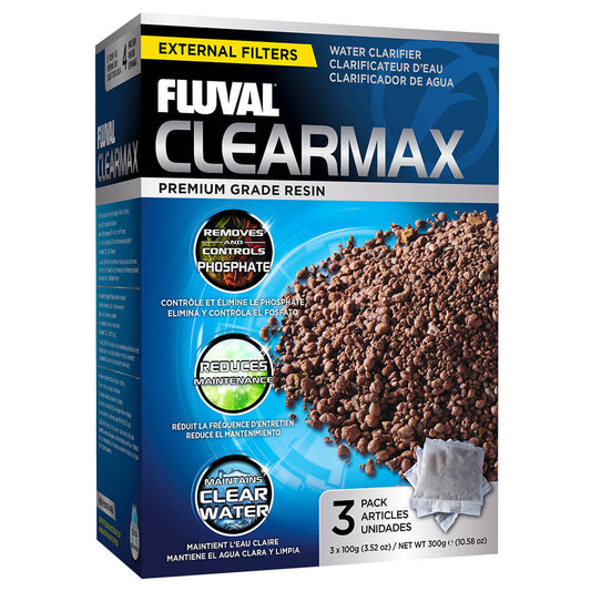 Fluval Clearmax Phosphate Remover 100g, 3-Pack