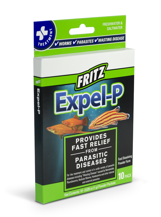 Fritz Aquatics Expel-P Parasitic Disease Treatment, 10-Pack