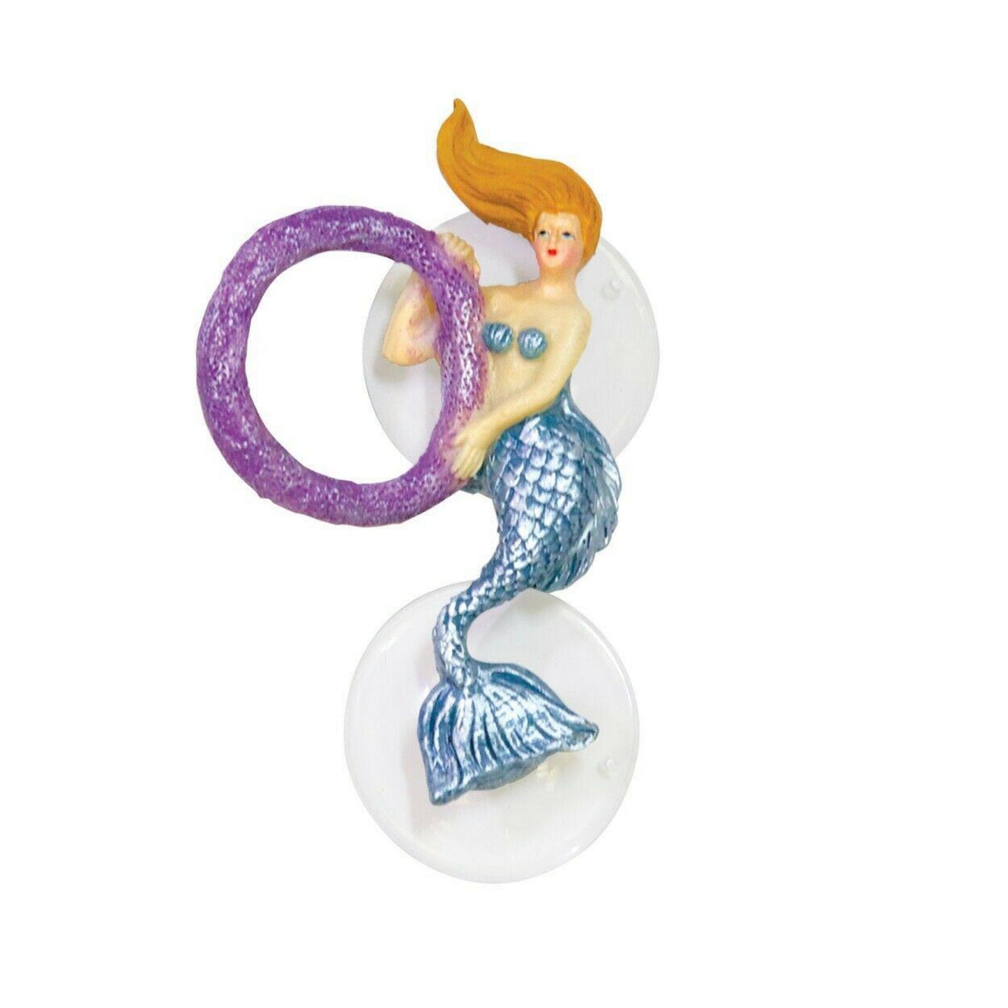 Zoo Med Betta Bling Mermaid with Hoop Black 2 x 1 x 1 Inches