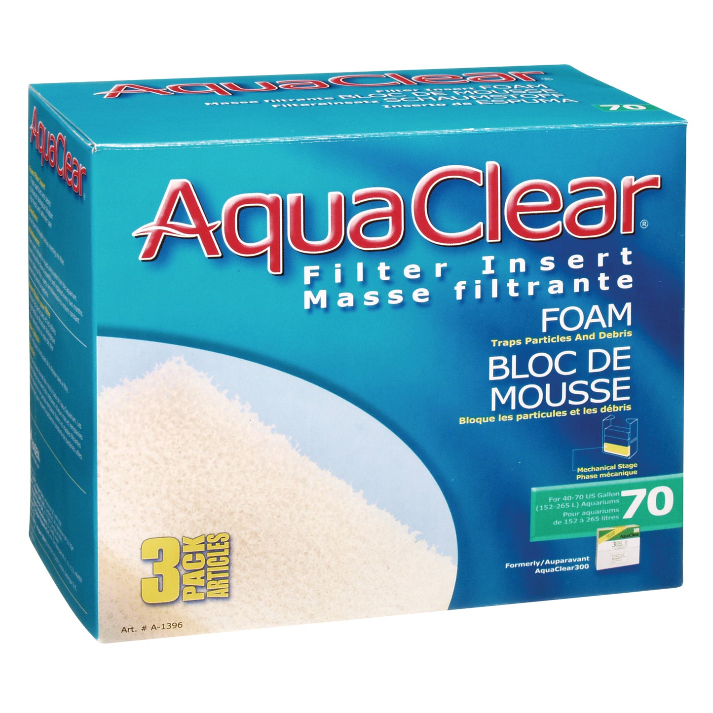 AquaClear 70 Foam Filter Insert 3-Pack