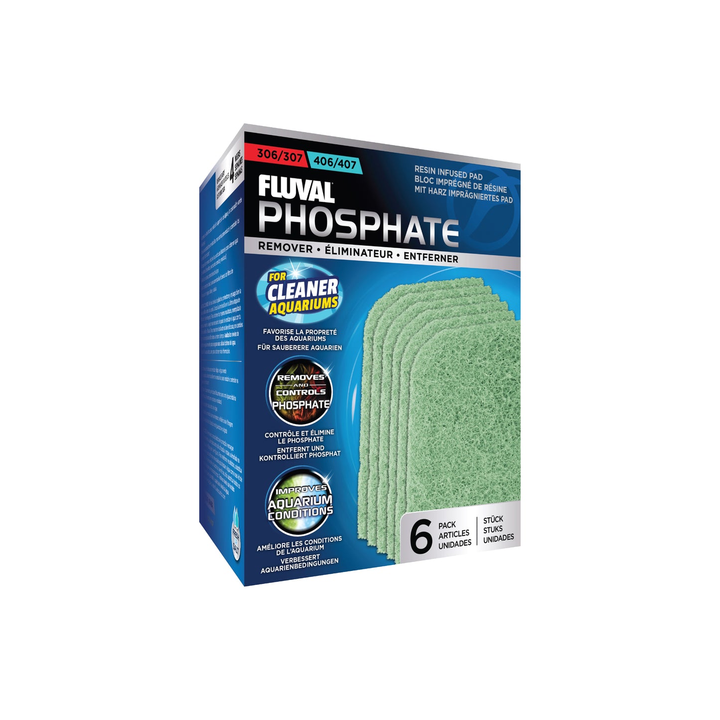 Fluval 307/407 Phosphate Remover Pad, Replacement Aquarium Canister Filter Media