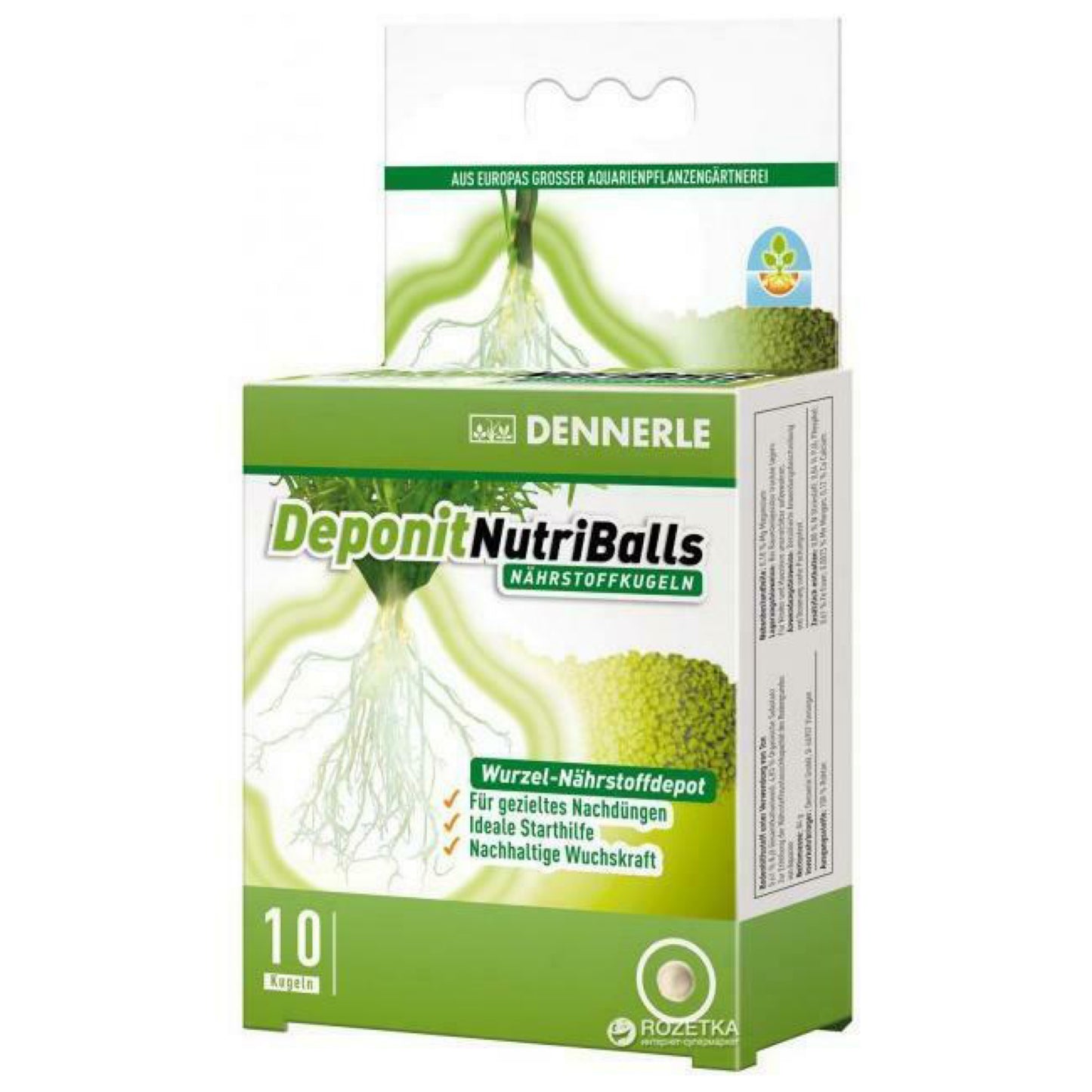 Dennerle Deponit Nutriballs De-DB Balls Aquatic Plant Root Fertilizer 10pcs Ball