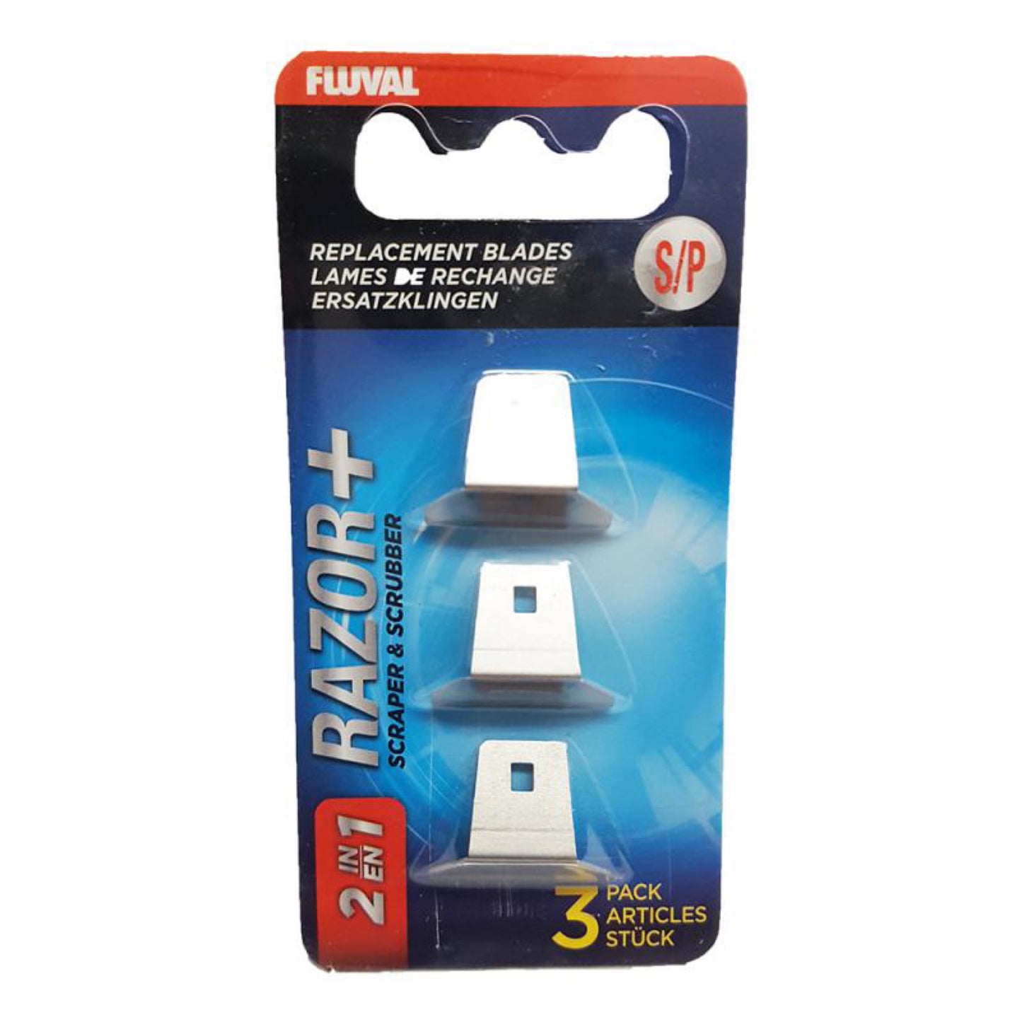 Fluval Razor+ 2-in-1 Magnet Scraper Replacement Blades, Aquarium Glass Scraper Replacement Part, Small